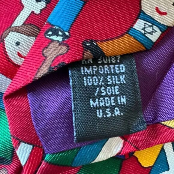 Save the Children Mens Tie Silk If We All Work Together Leah Age 12 #2252 - Picture 7 of 8